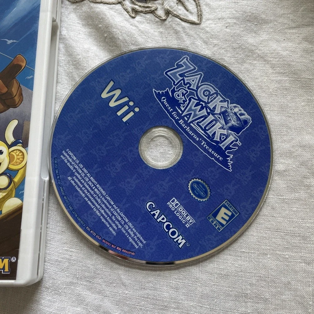 Zack & Wiki: Quest for Barbaros' Treasure Nintendo Wii‎ 2007 TESTED No Manual